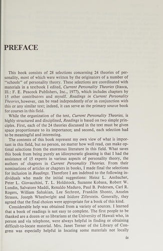 Readings in current personality theories