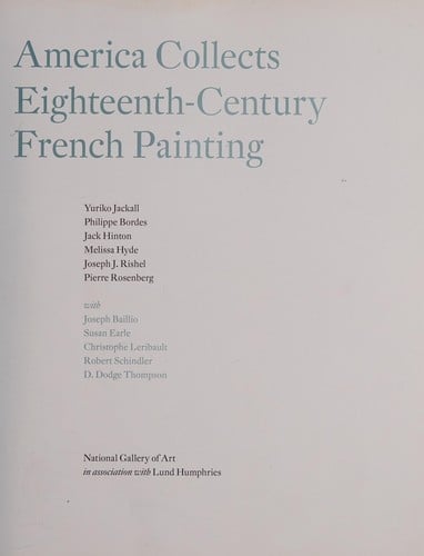 America collects eighteenth-century French painting