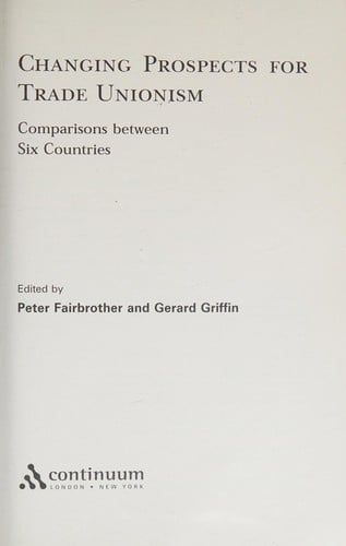 Changing prospects for trade unionism