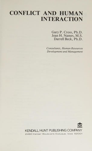 Conflict and human interaction