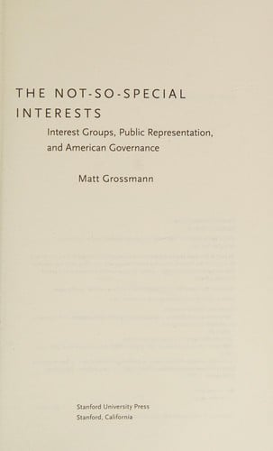 The not-so-special interests