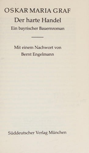 Der harte Handel