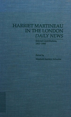 Harriet Martineau in the London Daily news