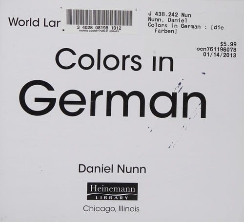 Colors in German