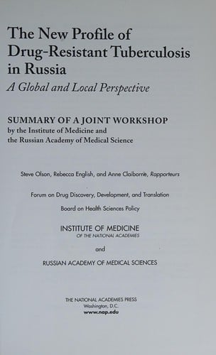 The new profile of drug-resistant tuberculosis in Russia