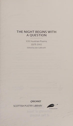 The night begins with a question