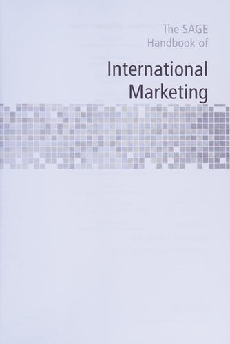 The SAGE handbook of international marketing