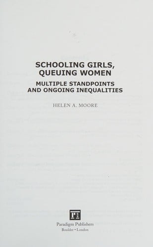 Schooling girls, queuing women