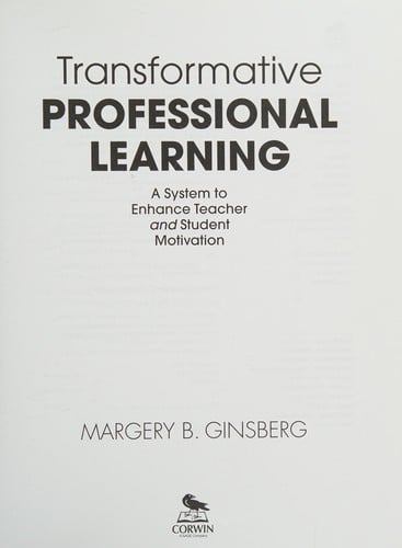 Transformative professional learning