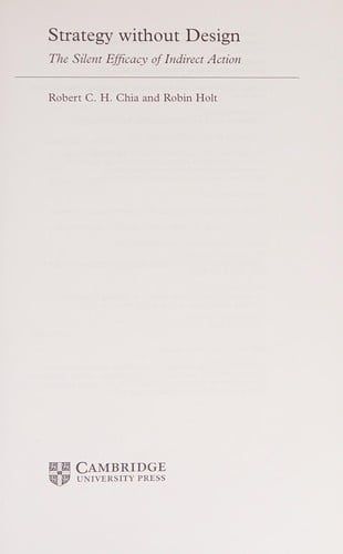 Strategy without design