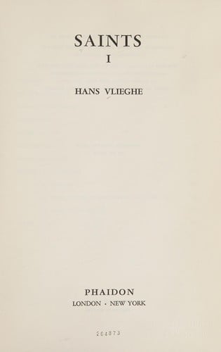 Saints. [Translated from the Dutch, by P. S. Falla]