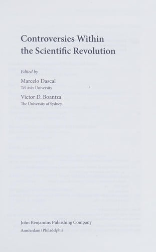 Controversies within the scientific revolution