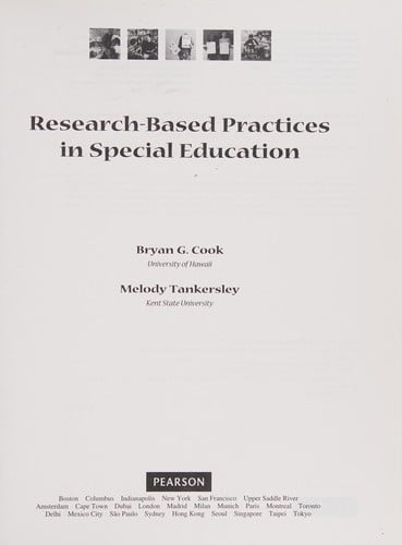 Research-based practices in special education