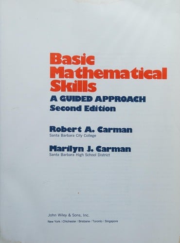 Basic mathematical skills