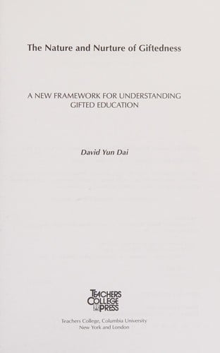 The nature and nurture of giftedness