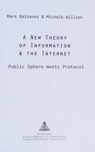 A new theory of information and the Internet