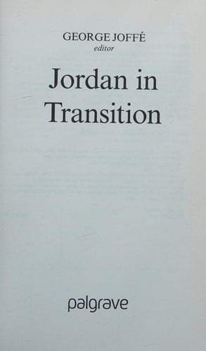 Jordan in transition