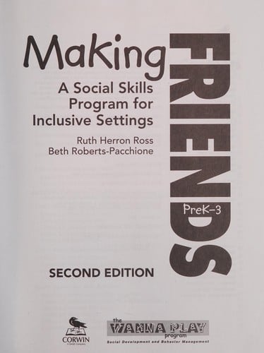 Making friends, preK-3