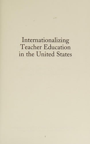 Internationalizing teacher education in the United States