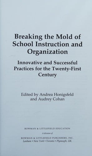 Breaking the mold of preservice and inservice teacher education