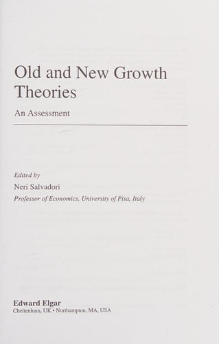 Old and new growth theories