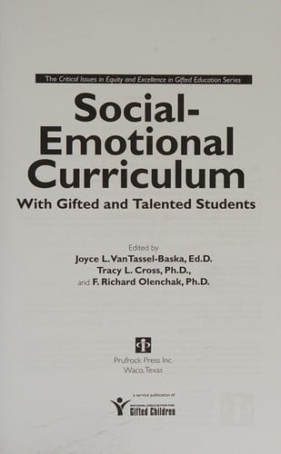 Social-emotional curriculum with gifted and talented students