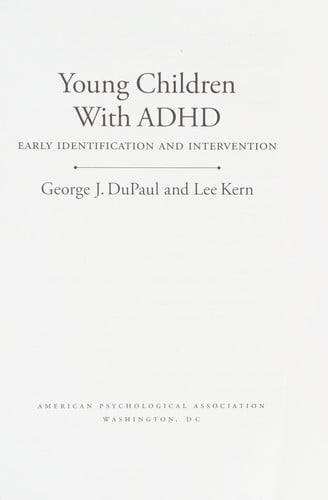 Young children with ADHD