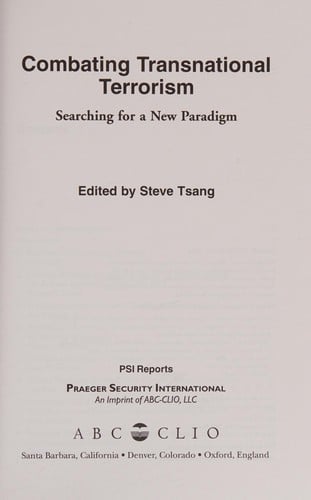Combating transnational terrorism