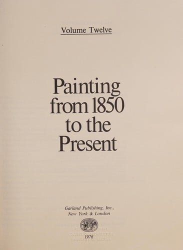 Painting from 1850 to the present