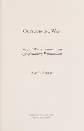 Outsourcing war