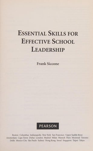 Essential skills for effective school leadership