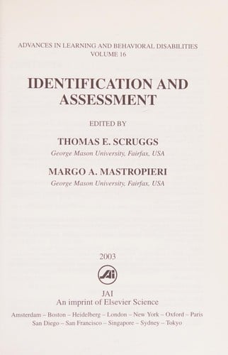 Identification and assessment