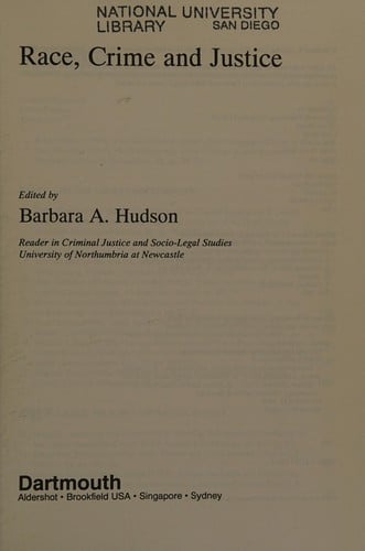 Race, crime, and justice