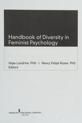 Handbook of diversity in feminist psychology