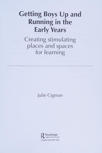 Getting boys up and running in the early years