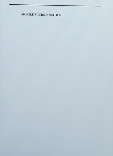 Mobile microrobotics