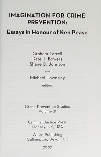 Imagination for crime prevention