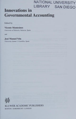 Innovations in governmental accounting