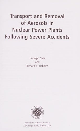 Transport and removal of aerosols in nuclear power plants following severe accidents