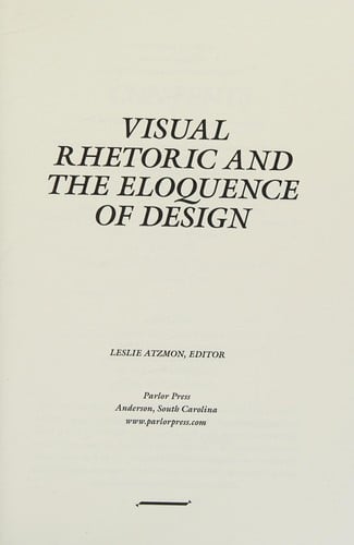Visual rhetoric and the eloquence of design