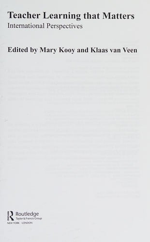 Teacher learning that matters