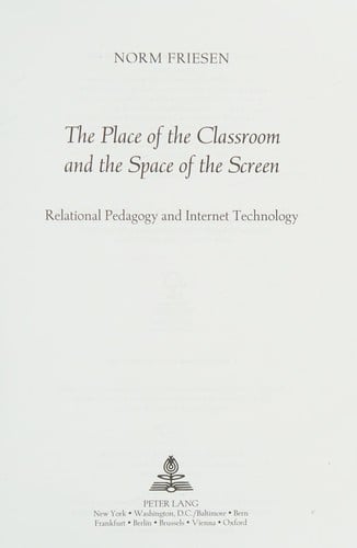 The place of the classroom and the space of the screen