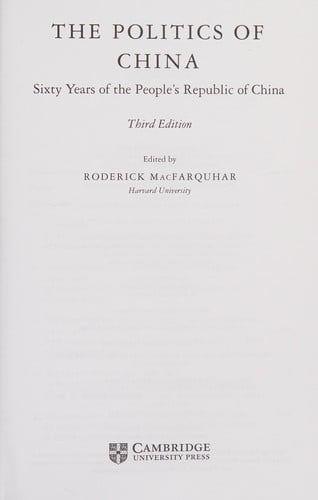 The politics of China