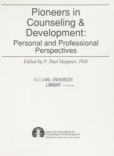 Pioneers in counseling & development