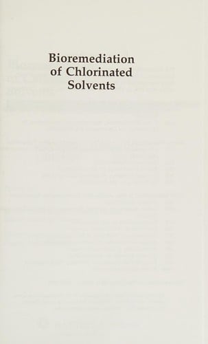 Bioremediation of chlorinated solvents