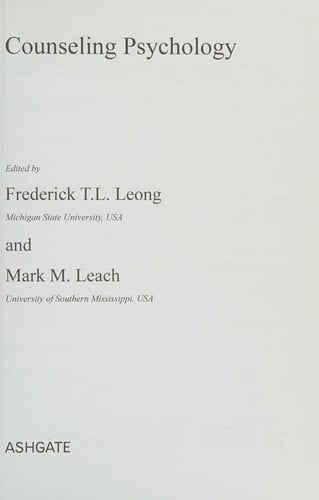 Counseling psychology