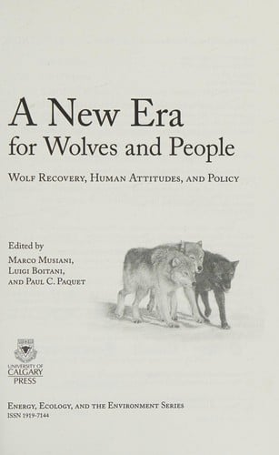 A new era for wolves and people