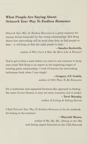 Network your way to endless romance