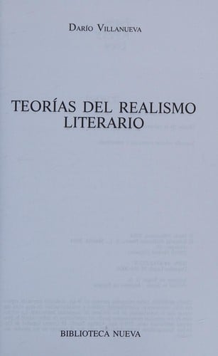 Teorías del realismo literario