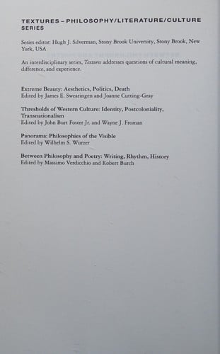 Between philosophy and poetry